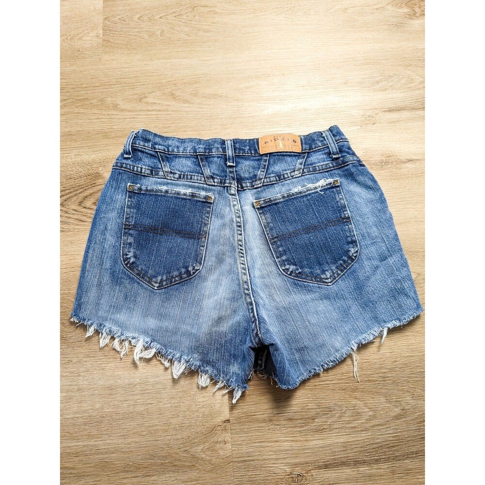 Riders by Lee Custom Raw Hem Two Tone Shorts Womens Denim Jean 10